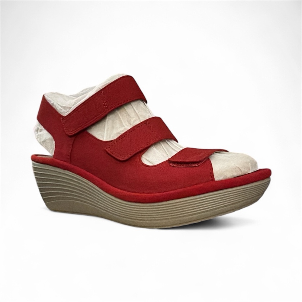 NIB Clarks Women's Reedly Juno Wedge Sandal 8W